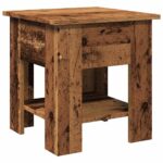 vidaXL Konferenčný stolík, staré drevo 40x40x42 cm, kompozitné drevo – Obrázok 2