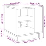 vidaXL Konferenčný stolík staré drevo 40x40x43 cm spracované drevo – Obrázok 9