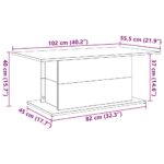 vidaXL Konferenčný stolík dub artisan 102x55,5x40 cm kompozitné drevo – Obrázok 9