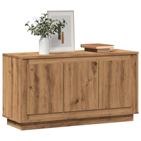 vidaXL Komoda, remeselnícky dub, 102x35x55 cm, umelé drevo – Obrázok 3