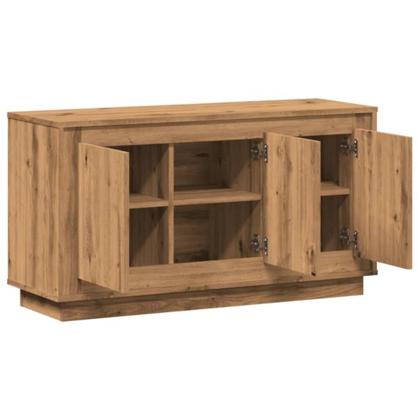vidaXL Komoda, remeselnícky dub, 102x35x55 cm, umelé drevo – Obrázok 7
