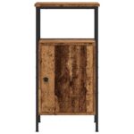 vidaXL Nočné stolíky 2 ks staré drevo 41x31x80 cm kompozitné drevo – Obrázok 5