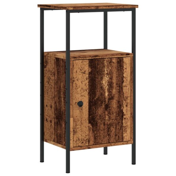 vidaXL Nočné stolíky 2 ks staré drevo 41x31x80 cm kompozitné drevo – Obrázok 6