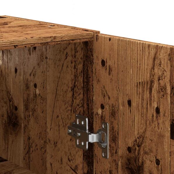 vidaXL Nástenná skrinka staré drevo 69,5x34x90 cm – Obrázok 8