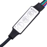vidaXL Nočné stolíky s LED svetlami 2 ks staré drevo 40x39x48,5 cm – Obrázok 12