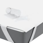 vidaXL Chránič matraca biela 140x200 cm vodeodolné – Obrázok 3