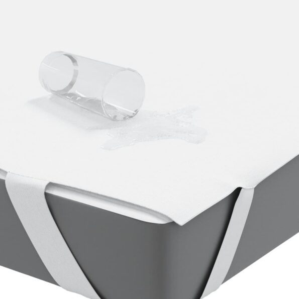 vidaXL Chránič matraca biela 140x200 cm vodeodolné – Obrázok 3