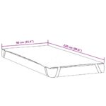 vidaXL Chránič matraca biela 90x220 cm vodeodolné – Obrázok 6