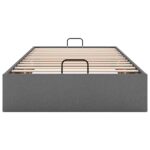 vidaXL Osmanský rám postele bez matraca tmavosivá 100x200 cm látka – Obrázok 5