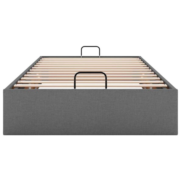 vidaXL Osmanský rám postele bez matraca tmavosivá 100x200 cm látka – Obrázok 5