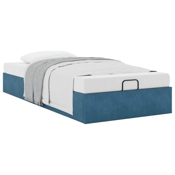 VXL8721158457349_a_en_hd_1.jpg vidaXL Osmanský rám postele bez matraca tmavomodrá 100x200 cm zamat – Obrázok 2