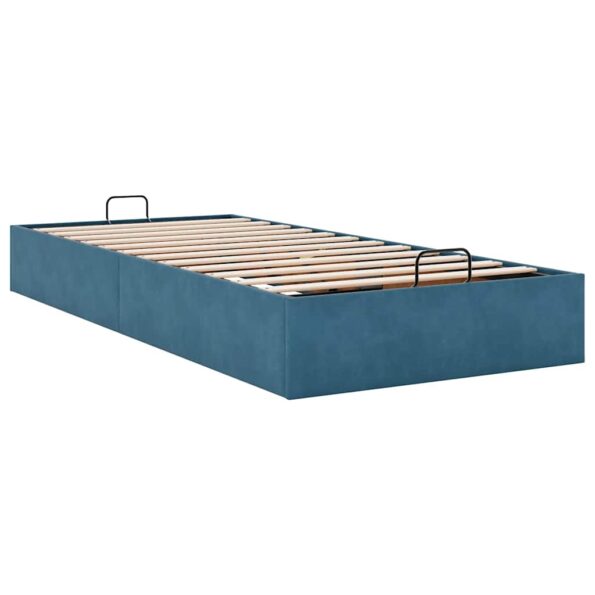 VXL8721158457349_g_en_hd_2.jpg vidaXL Osmanský rám postele bez matraca tmavomodrá 100x200 cm zamat – Obrázok 4