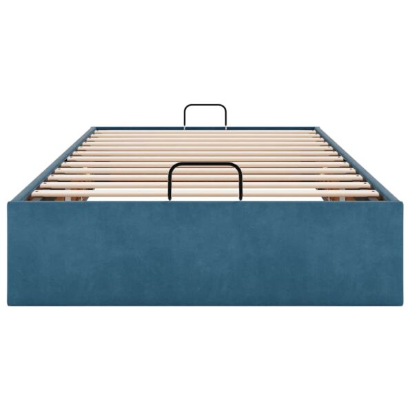 VXL8721158457349_g_en_hd_3.jpg vidaXL Osmanský rám postele bez matraca tmavomodrá 100x200 cm zamat – Obrázok 5