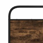 vidaXL Kovový posteľný rám bez matraca dymový dub 180x200 cm – Obrázok 8