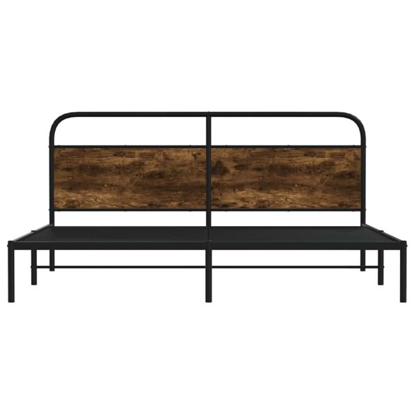 VXL8721158549051_g_en_hd_3.jpg vidaXL Kovový posteľný rám bez matraca dymový dub 193x200 cm – Obrázok 5