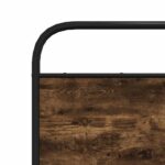 vidaXL Kovový posteľný rám bez matraca dymový dub 180x200 cm – Obrázok 8