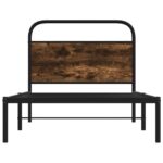 vidaXL Posteľný rám bez matraca 90x190 cm dymový dub kompozitné drevo – Obrázok 5