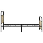 vidaXL Posteľný rám bez matraca 107x203 cm dub sonoma kompozitné drevo – Obrázok 6