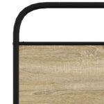 vidaXL Posteľný rám bez matraca 107x203 cm dub sonoma kompozitné drevo – Obrázok 8
