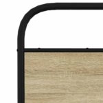 vidaXL Posteľný rám bez matraca 120x190 cm dub sonoma kompozitné drevo – Obrázok 8