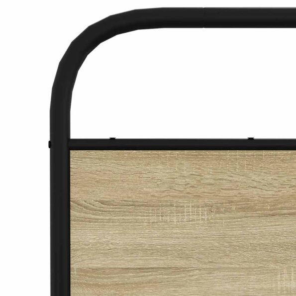 vidaXL Posteľný rám bez matraca 120x190 cm dub sonoma kompozitné drevo – Obrázok 8