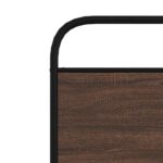 vidaXL Posteľný rám bez matraca 90x190 cm hnedý dub kompozitné drevo – Obrázok 8
