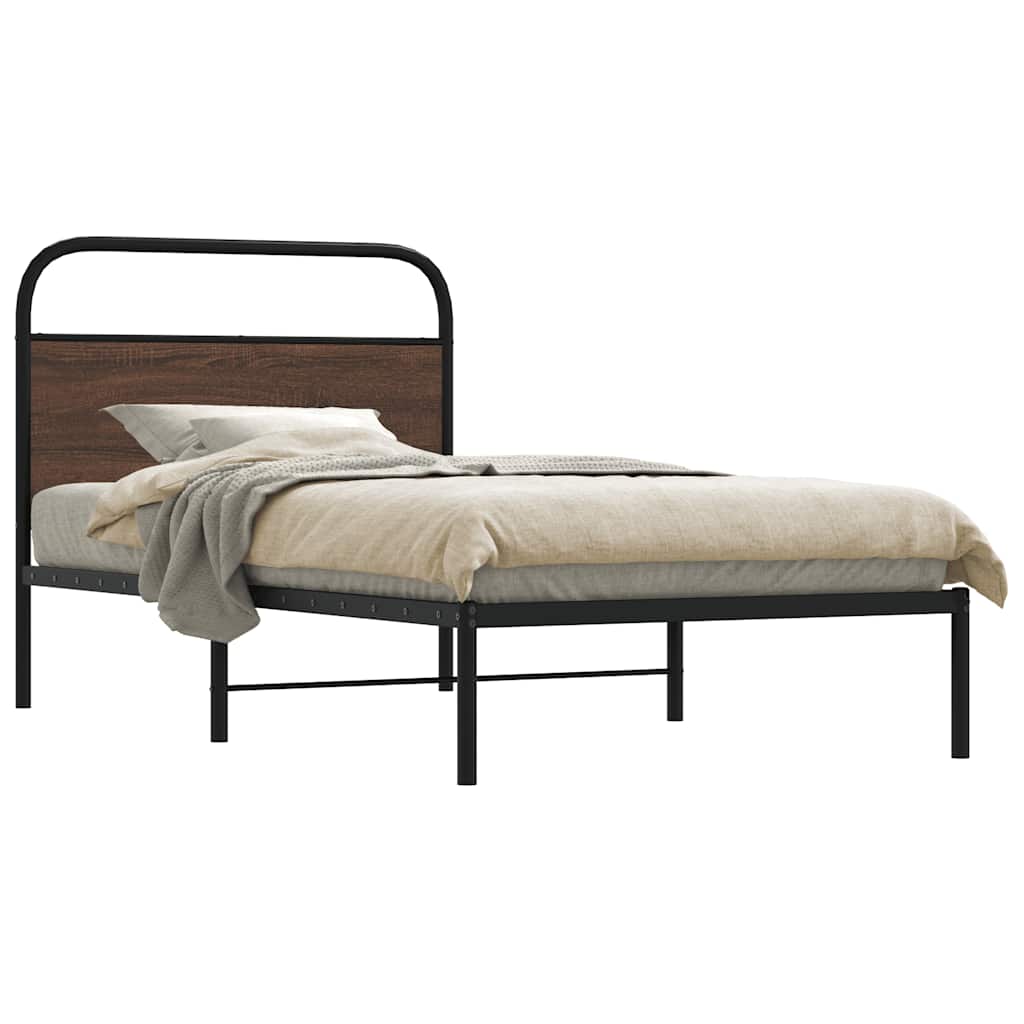 VXL8721158563934_m_en_hd_1.jpg vidaXL Posteľný rám bez matraca 90x190 cm hnedý dub kompozitné drevo – Obrázok 1