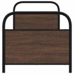 vidaXL Posteľný rám bez matraca 80x200 cm hnedý dub kompozitné drevo – Obrázok 5