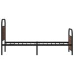 vidaXL Posteľný rám bez matraca 80x200 cm hnedý dub kompozitné drevo – Obrázok 6