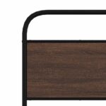 vidaXL Posteľný rám bez matraca 80x200 cm hnedý dub kompozitné drevo – Obrázok 8