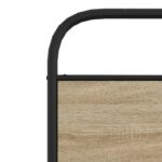 vidaXL Posteľný rám bez matraca 100x190 cm dymový dub kompozitné drevo – Obrázok 8