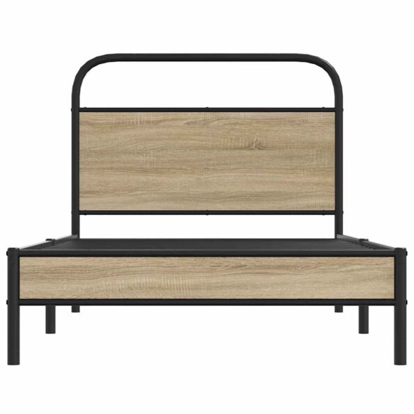 VXL8721158564467_g_en_hd_3.jpg vidaXL Posteľný rám bez matraca 107x203 cm dymový dub kompozitné drevo – Obrázok 5