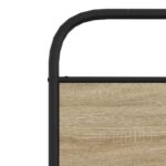 vidaXL Posteľný rám bez matraca 107x203 cm dymový dub kompozitné drevo – Obrázok 8