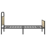 vidaXL Posteľný rám bez matraca 90x190 cm dub sonoma kompozitné drevo – Obrázok 6