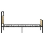 vidaXL Posteľný rám bez matraca 107x203 cm dub sonoma kompozitné drevo – Obrázok 6