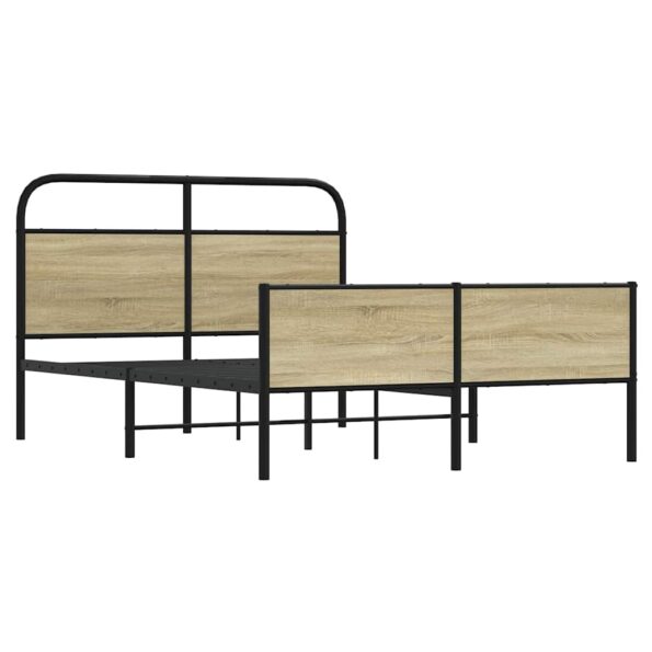 VXL8721158565419_g_en_hd_1.jpg vidaXL Posteľný rám bez matraca 140x200 cm dub sonoma kompozitné drevo – Obrázok 3