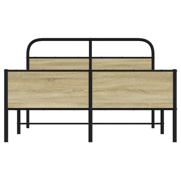 VXL8721158565419_g_en_hd_3.jpg vidaXL Posteľný rám bez matraca 140x200 cm dub sonoma kompozitné drevo – Obrázok 5