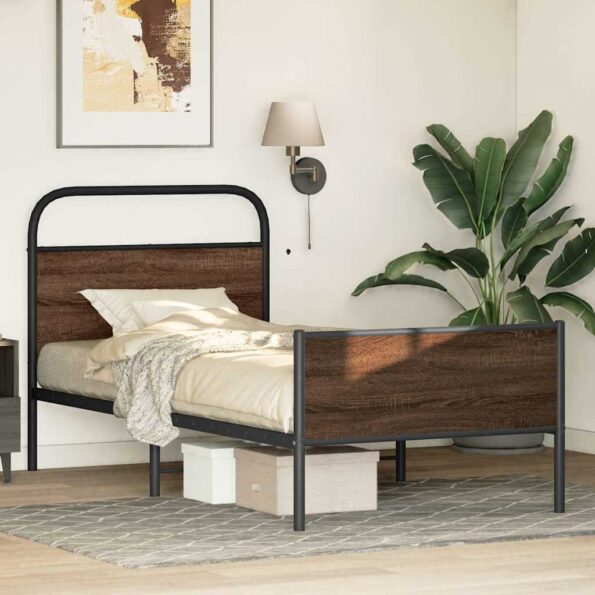 VXL8721158565860_g_en_hd_2.jpg vidaXL Posteľný rám bez matraca 90x190 cm hnedý dub kompozitné drevo – Obrázok 4