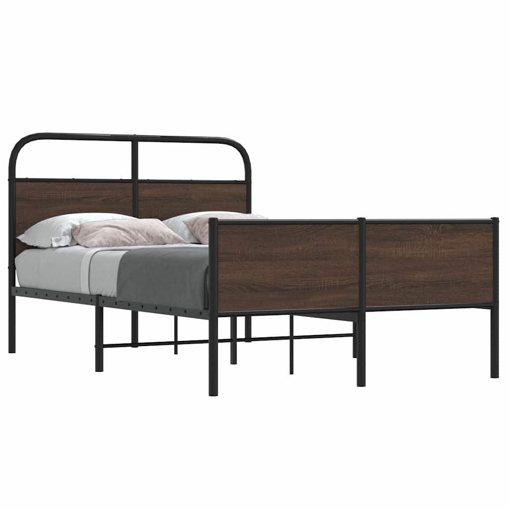 VXL8721158565914_m_en_hd_1.jpg vidaXL Posteľný rám bez matraca 120x190 cm hnedý dub kompozitné drevo – Obrázok 1