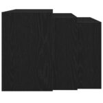 vidaXL Zasúvacie stolíky 3 ks čierne spracované drevo – Obrázok 5