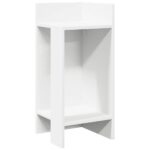 vidaXL Bočné stolíky 2 ks s policou biele 25,5x27x60 cm – Obrázok 2