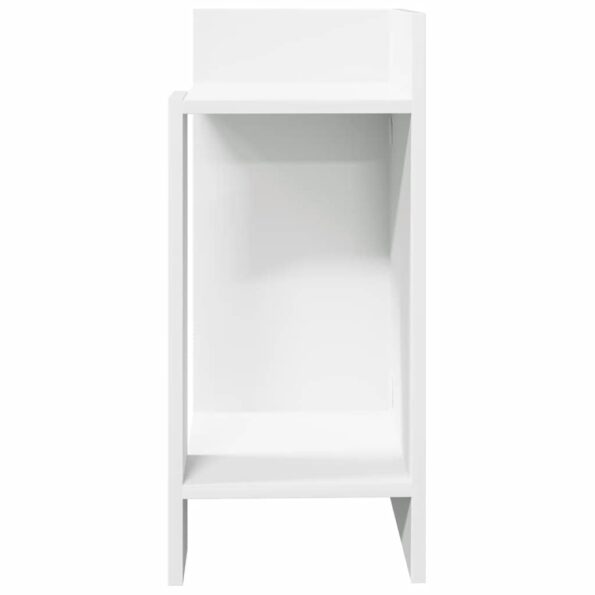 vidaXL Bočné stolíky 2 ks s policou biele 25,5x27x60 cm – Obrázok 4