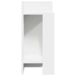 vidaXL Bočné stolíky 2 ks s policou biele 25,5x27x60 cm – Obrázok 5