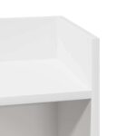 vidaXL Bočné stolíky 2 ks s policou biele 25,5x27x60 cm – Obrázok 7