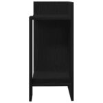 vidaXL Bočné stolíky 2 ks s policou čierny 25,5x27x60 cm – Obrázok 5