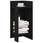 vidaXL Bočné stolíky 2 ks s policou čierny 25,5x27x60 cm