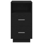 vidaXL Nočné stolíky 2 ks s 2 zásuvkami čierne 36x36x68 cm – Obrázok 4