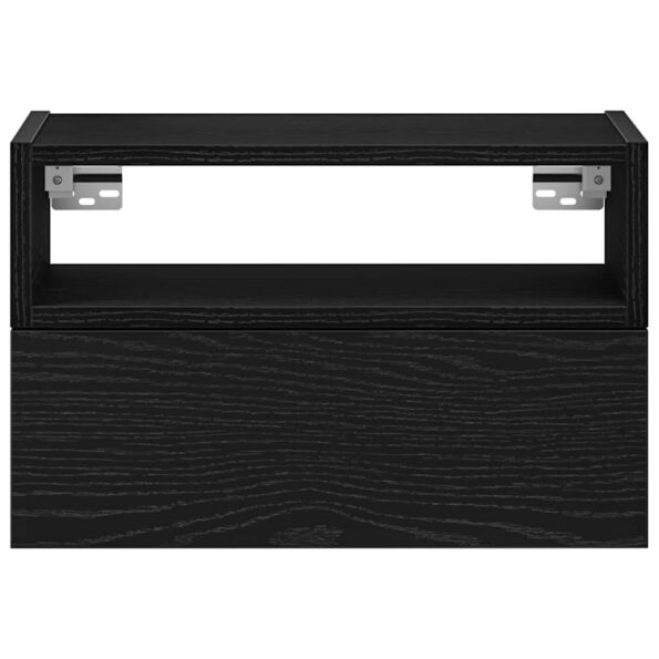 vidaXL Nástenné nočné stolíky 2 ks čierne 45x26x28,5 cm – Obrázok 4
