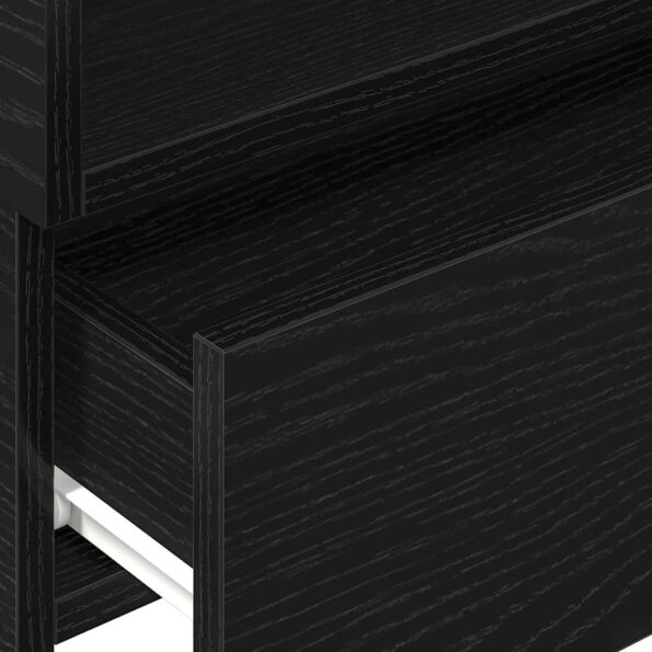 vidaXL Nástenné nočné stolíky 2 ks čierne 45x26x28,5 cm – Obrázok 9
