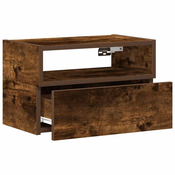 vidaXL Nástenné nočné stolíky 2 ks dymový dub 45x26x28,5 cm – Obrázok 5